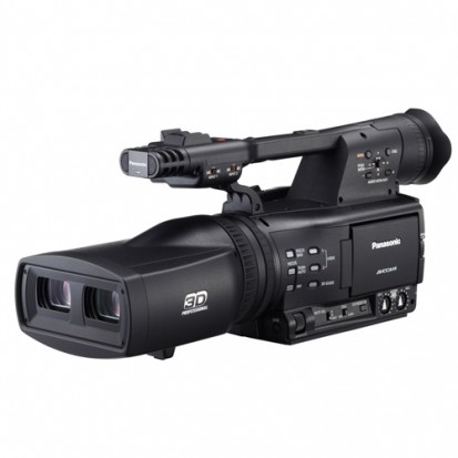 image of a Panasonic AG 3DA1 to shoot a music video in 3D