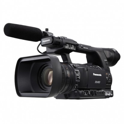 photo of camera Panasonic AG HPX250 to shoot a music video
